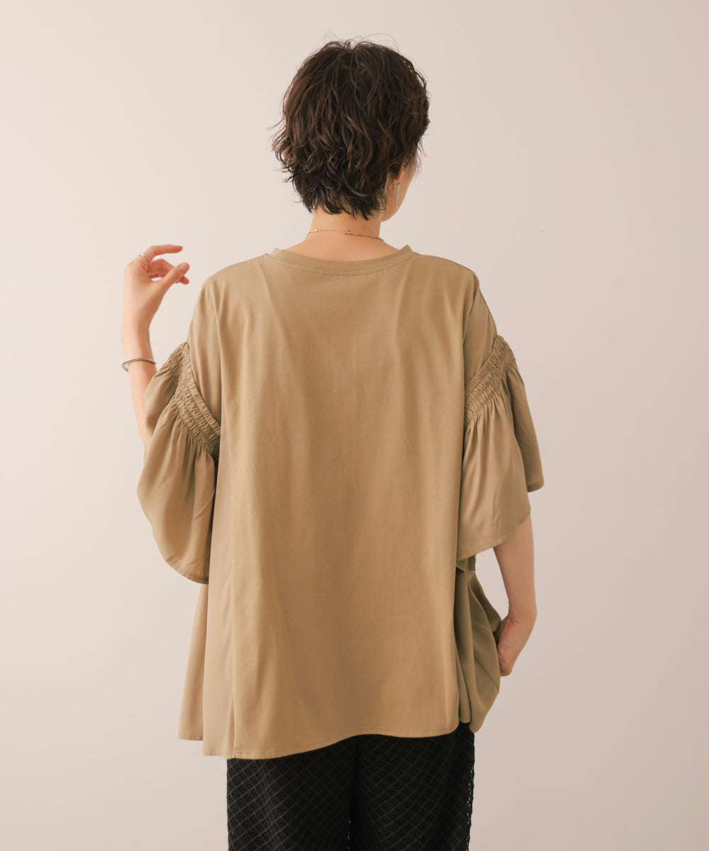 シンプルロゴフレアスリーブＴ