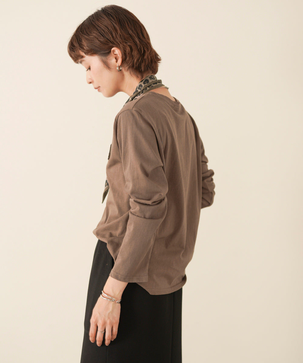アニマルロゴスカーフ付ロンＴシャツ［9/9発送予定］