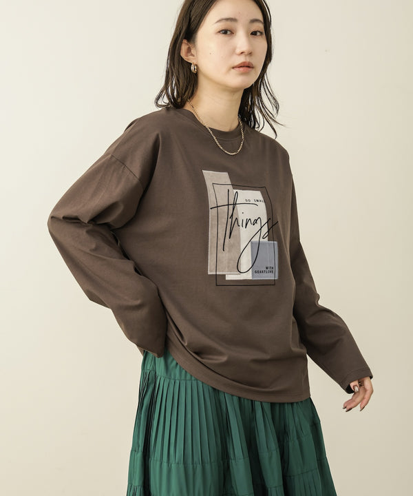 スウェードコラージュロンT［9/30発送予定］