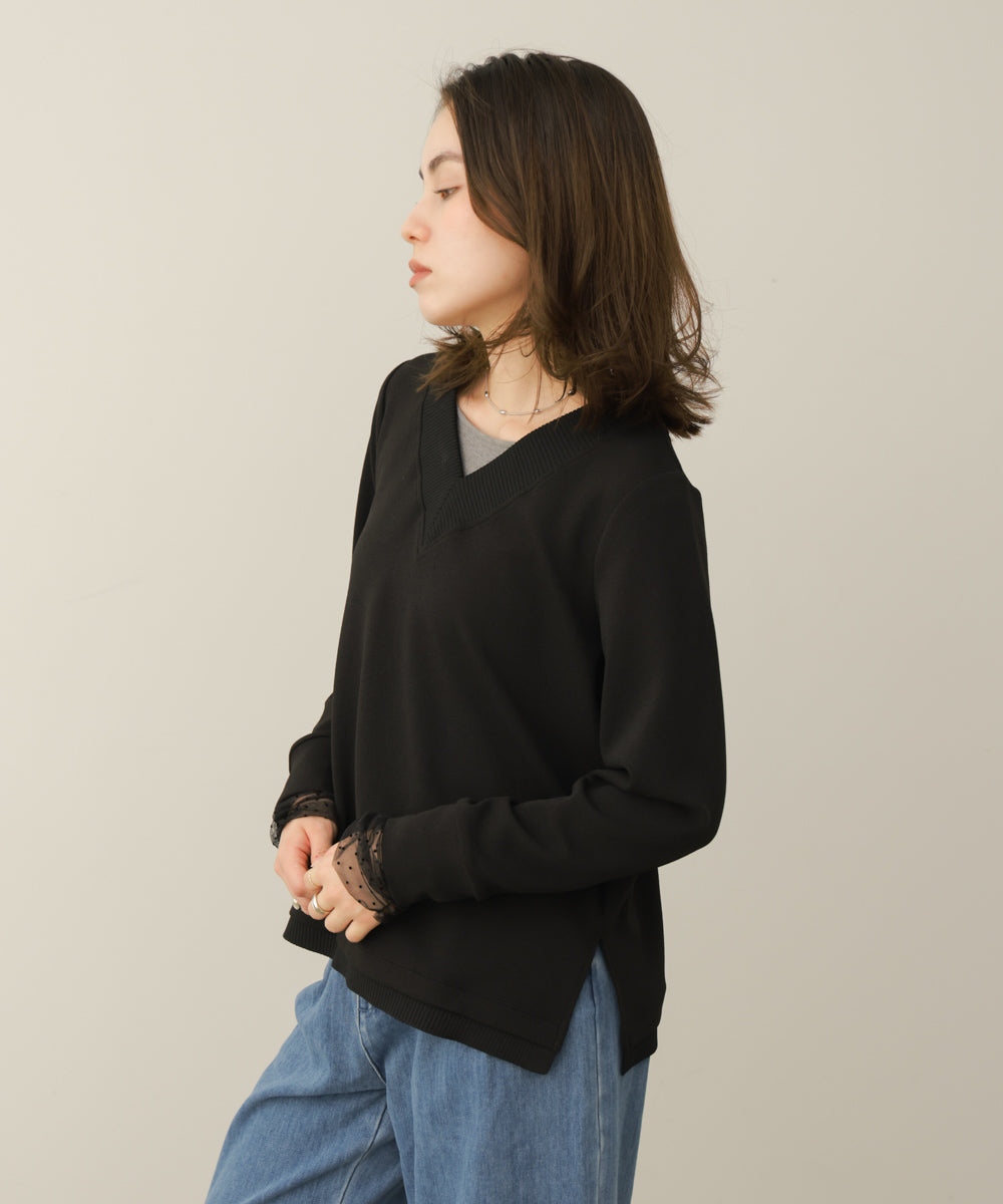 ボンディングVネックプルオーバー［9/25発送予定］