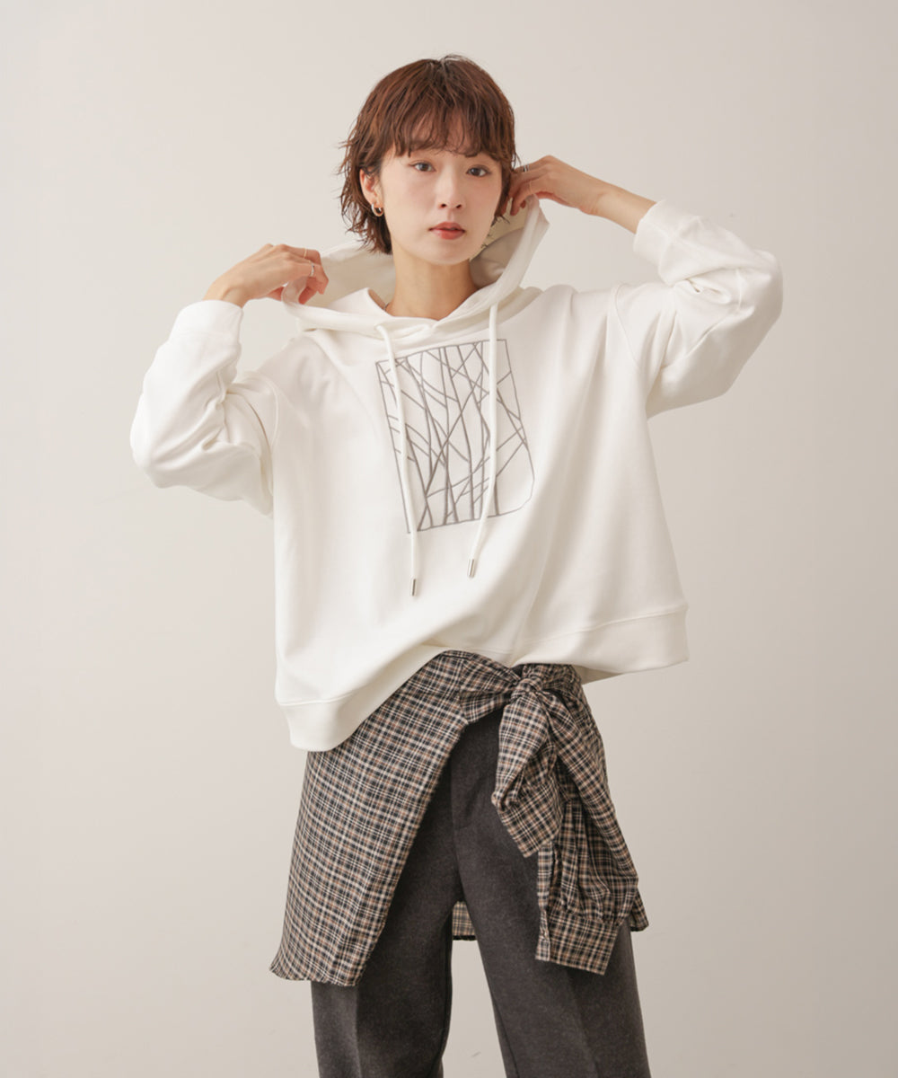 ラメ刺しゅうパーカー［11/6発送予定］