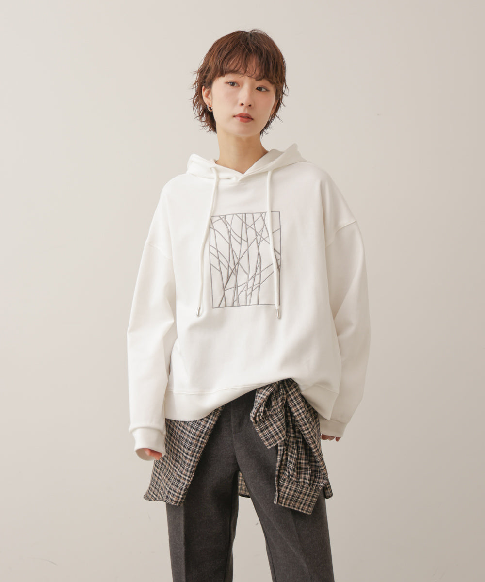 ラメ刺しゅうパーカー［11/6発送予定］