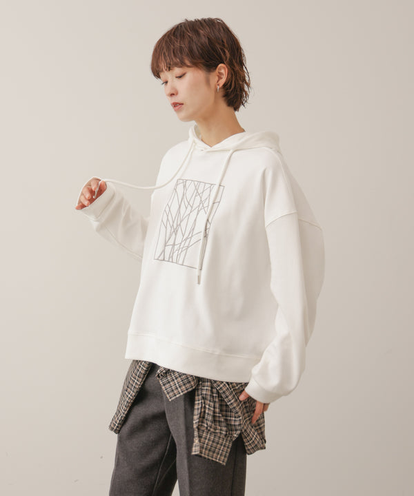 ラメ刺しゅうパーカー［11/6発送予定］