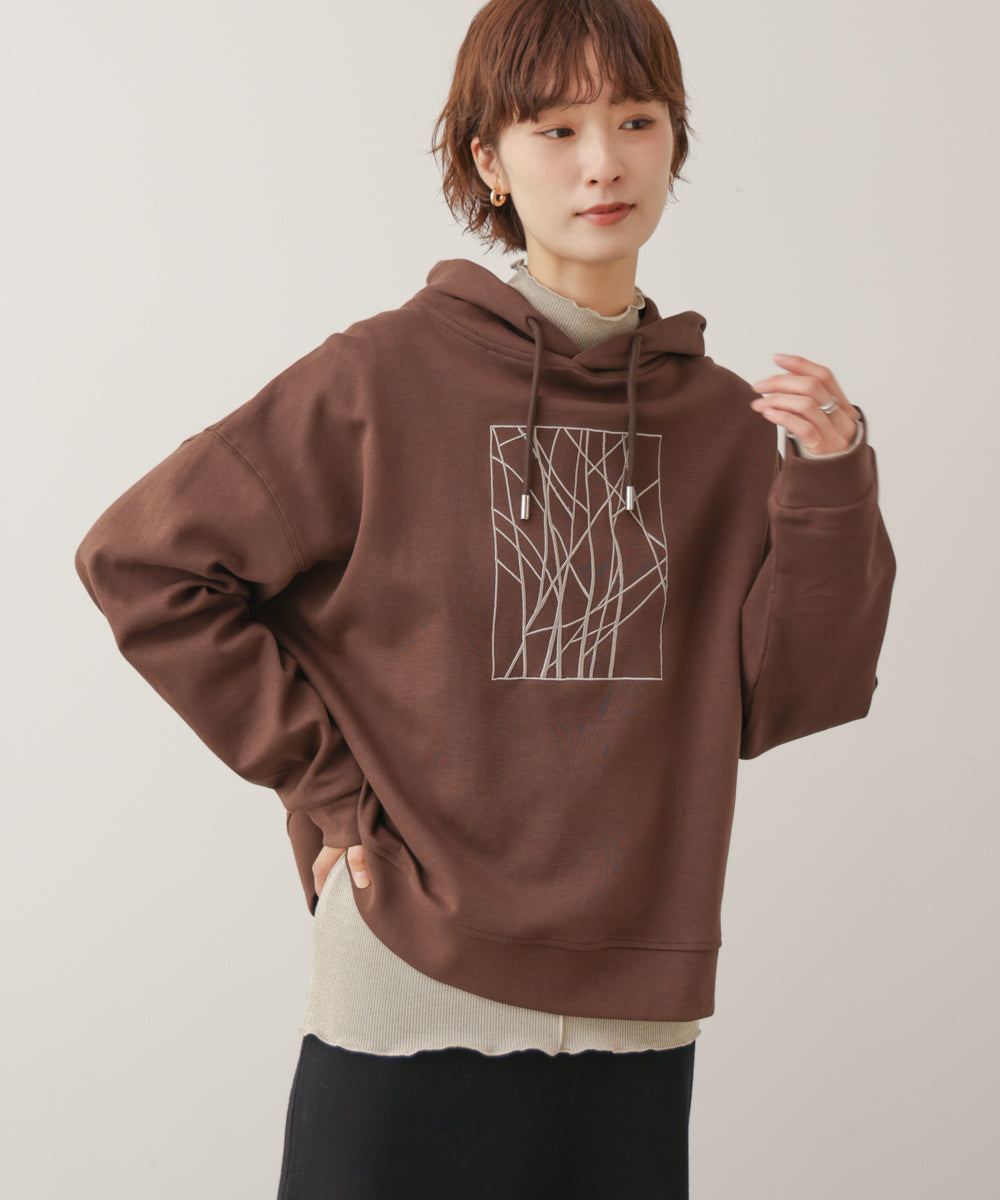 ラメ刺しゅうパーカー［11/6発送予定］
