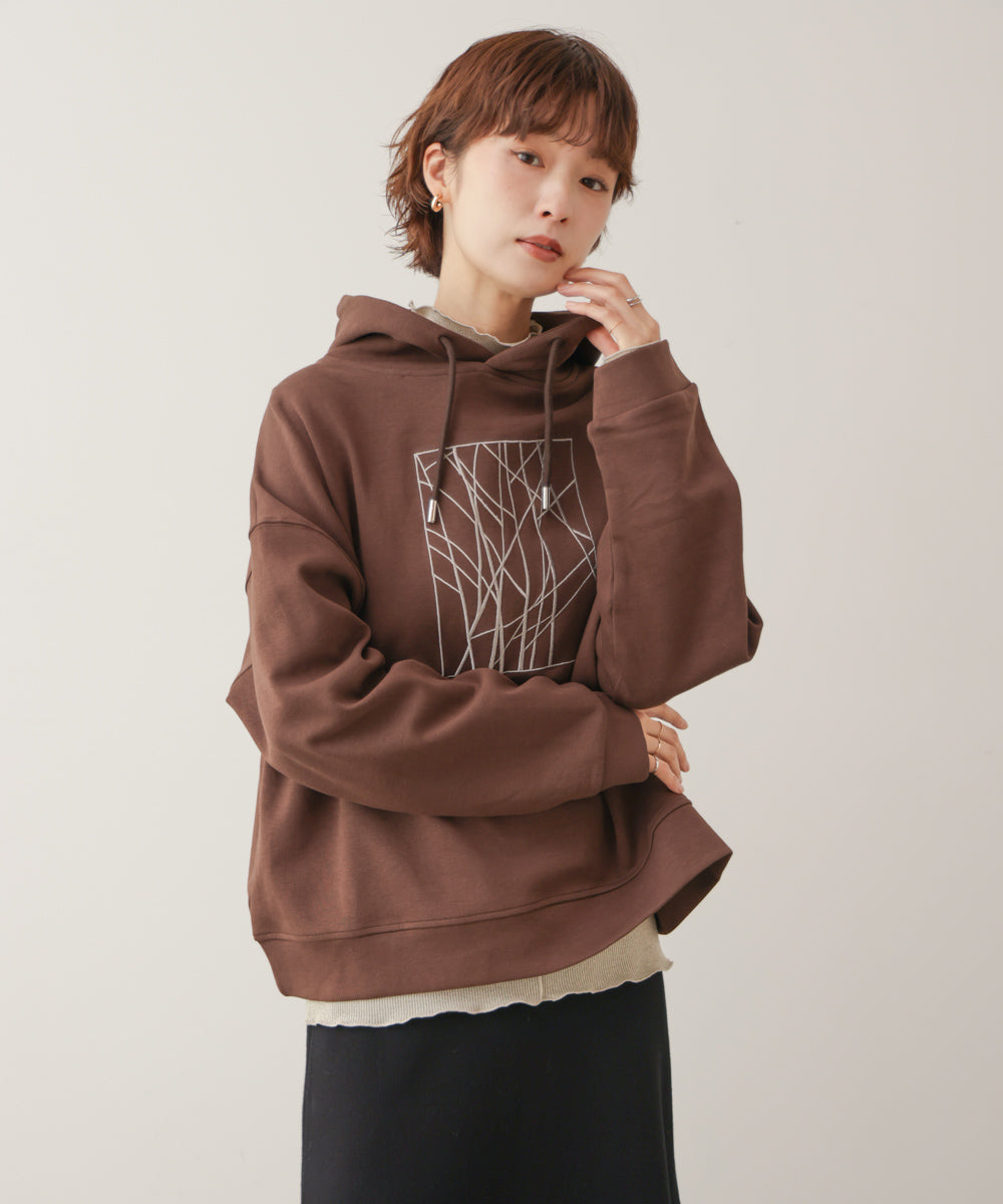 ラメ刺しゅうパーカー［11/6発送予定］