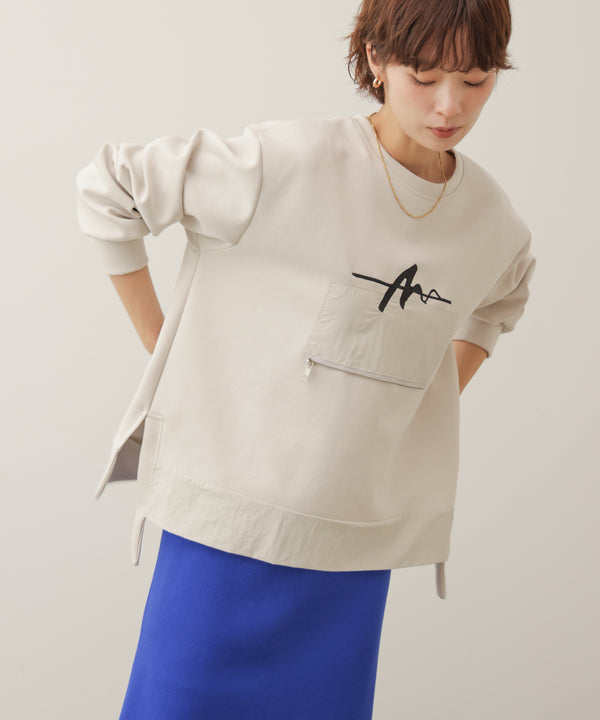 刺しゅうアンダーファスナープルオーバー［11/6発送予定］