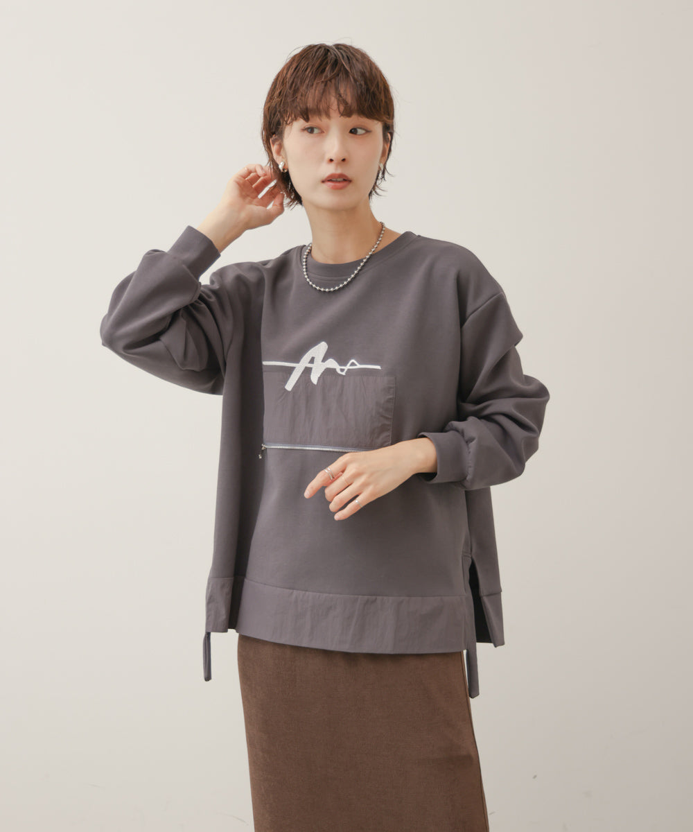 刺しゅうアンダーファスナープルオーバー［11/6発送予定］