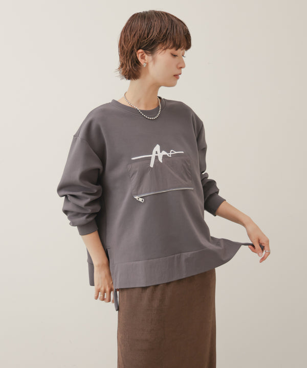 刺しゅうアンダーファスナープルオーバー［11/6発送予定］