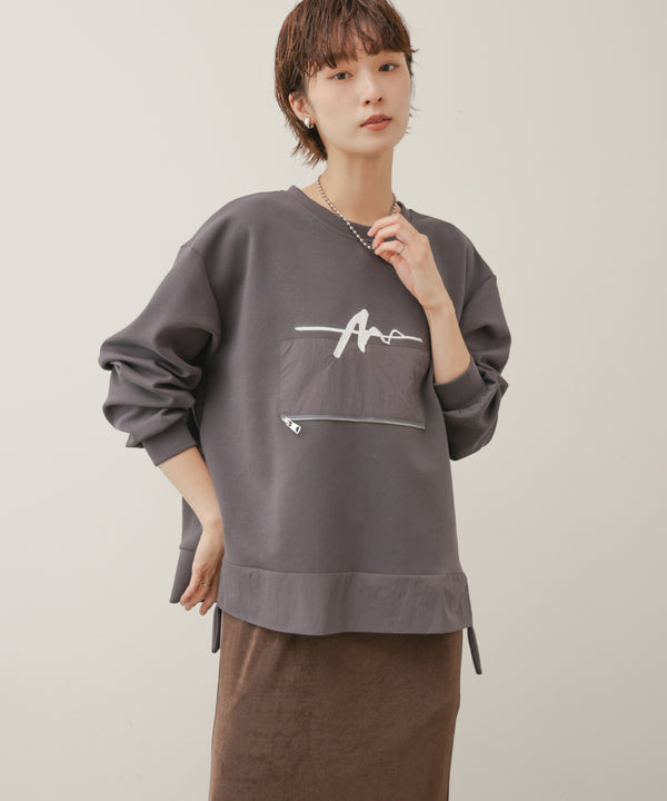 刺しゅうアンダーファスナープルオーバー［11/6発送予定］