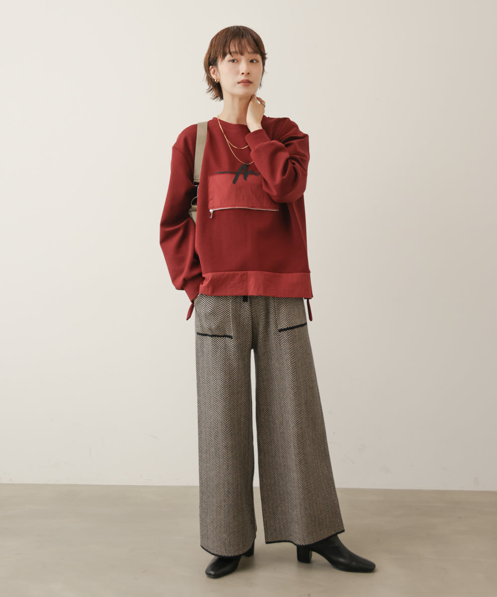 刺しゅうアンダーファスナープルオーバー［11/6発送予定］