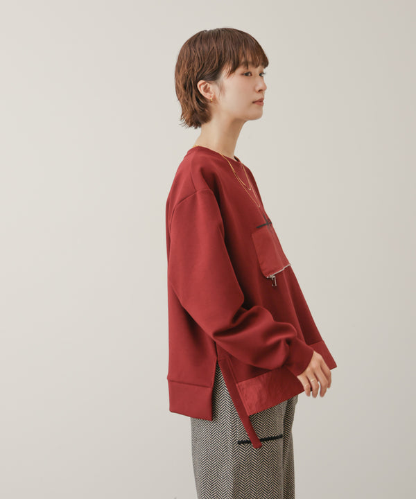 刺しゅうアンダーファスナープルオーバー［11/6発送予定］