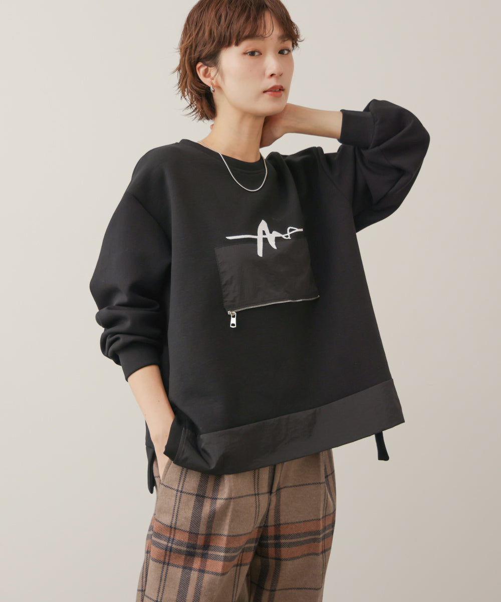 刺しゅうアンダーファスナープルオーバー［11/6発送予定］