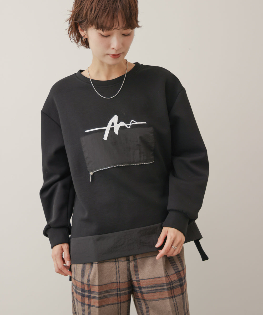 刺しゅうアンダーファスナープルオーバー［11/6発送予定］