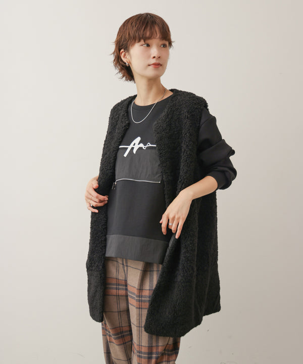 刺しゅうアンダーファスナープルオーバー［11/6発送予定］