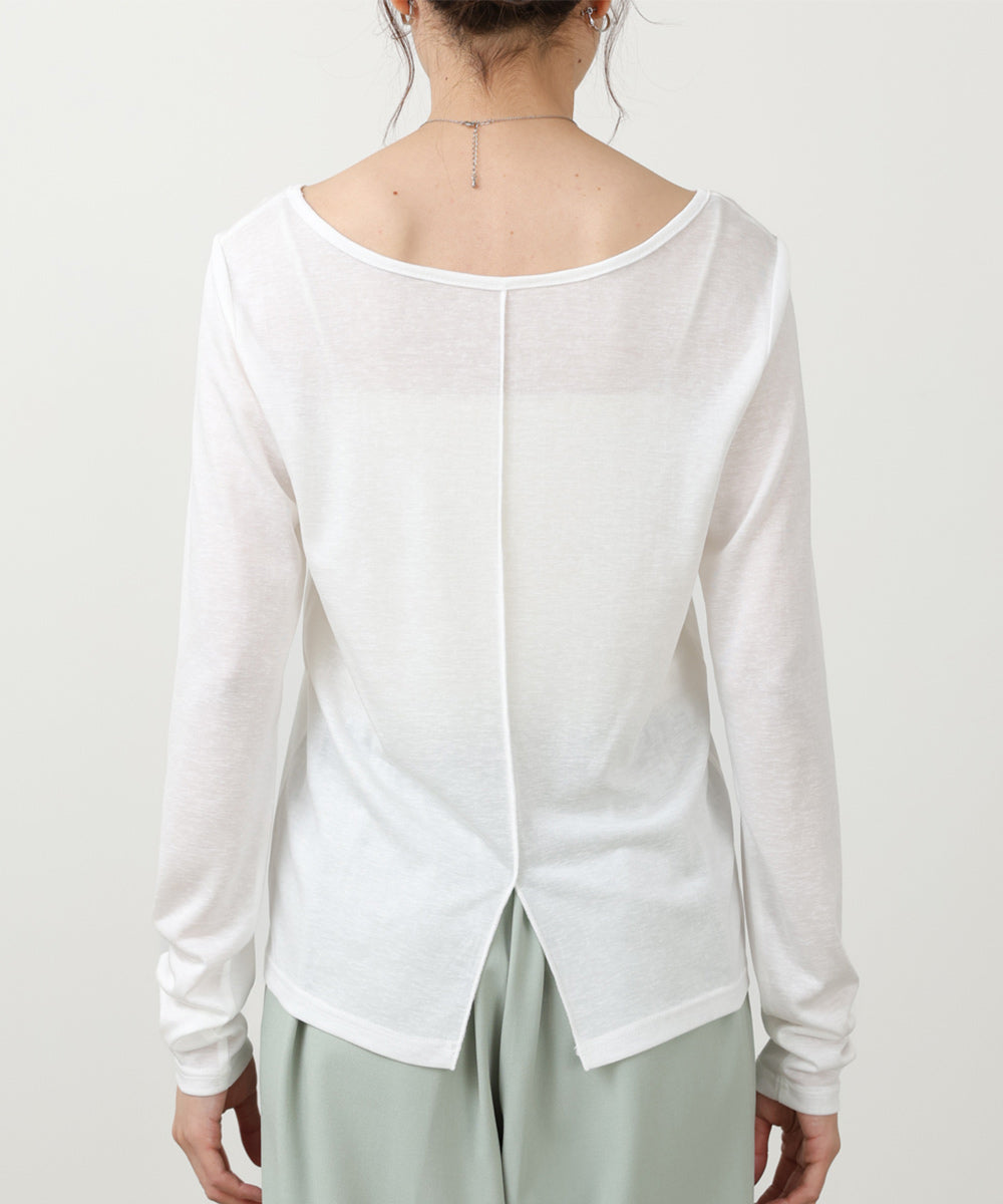 ホルターレイヤードカットソー