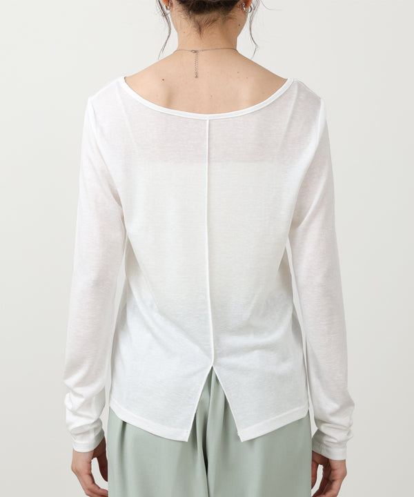 ホルターレイヤードカットソー