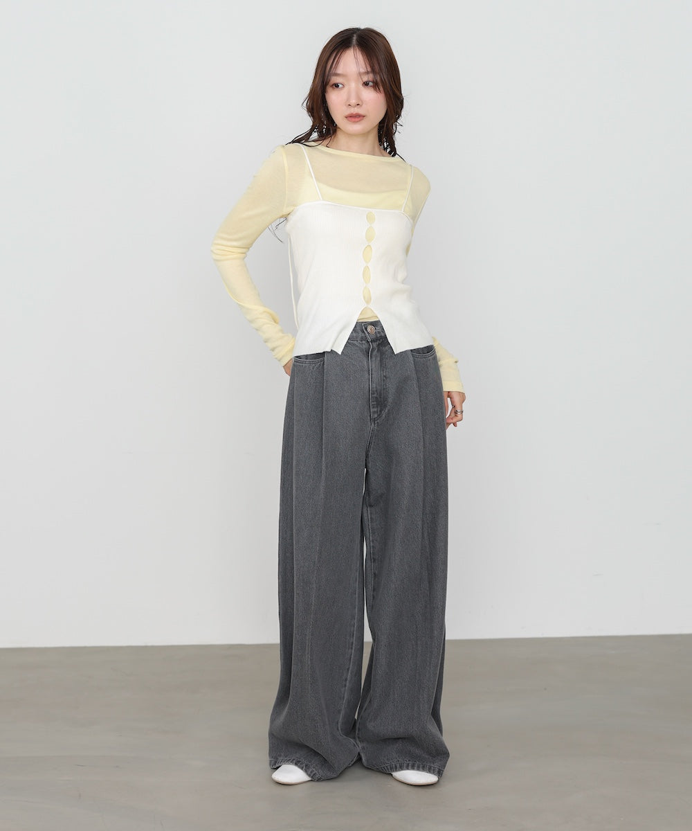 ベーシックセミシアーカットソー