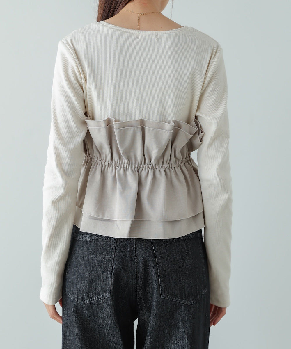 ビスチェ風レイヤードロンＴ