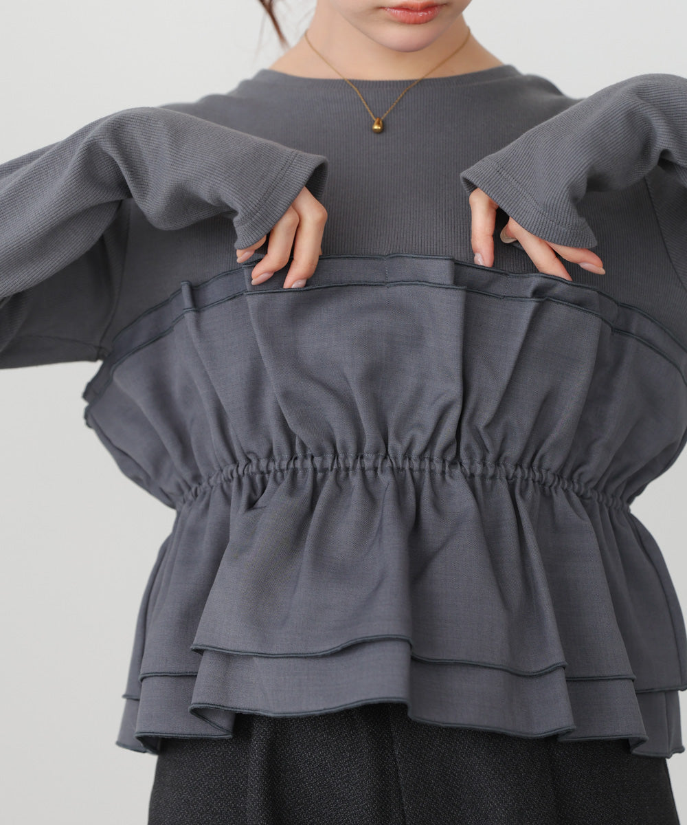 ビスチェ風レイヤードロンＴ