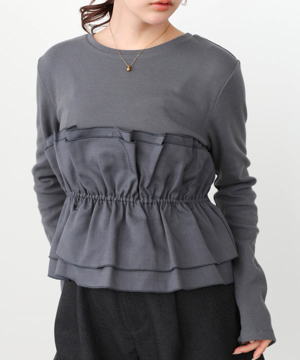 ビスチェ風レイヤードロンＴ