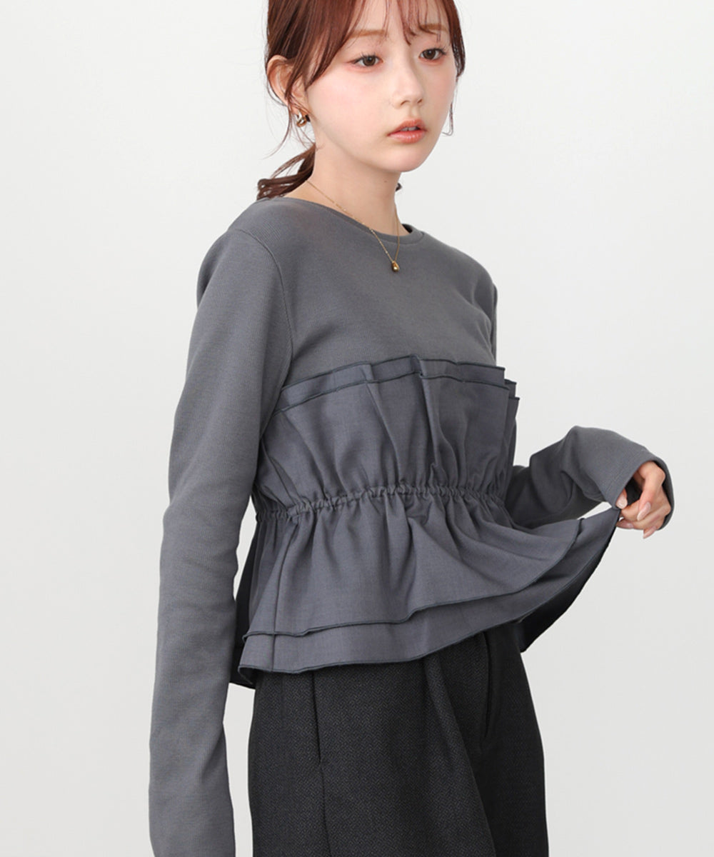 ビスチェ風レイヤードロンＴ