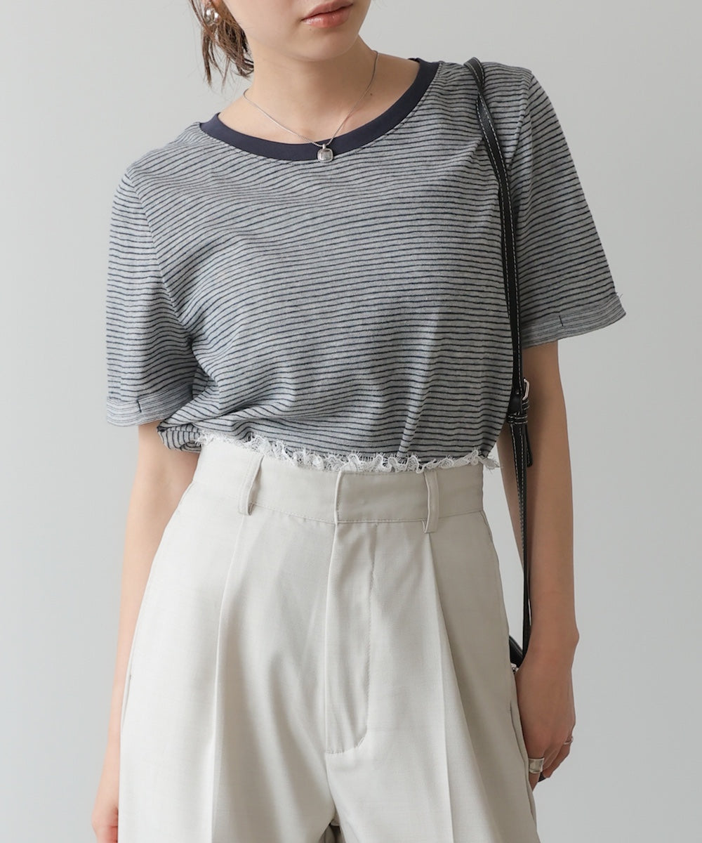 ピンボーダーＴシャツ