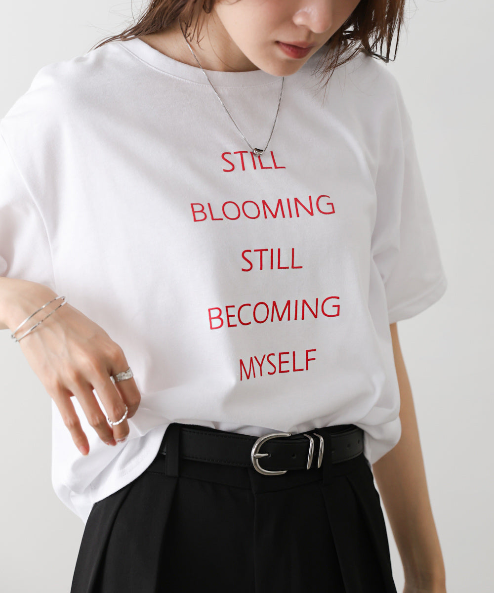 立体プリントオーバーサイズロゴTEE