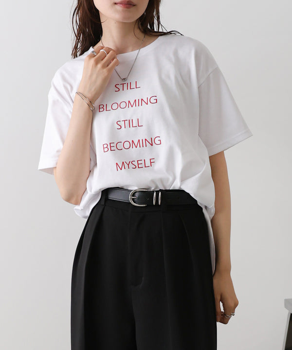 立体プリントオーバーサイズロゴTEE