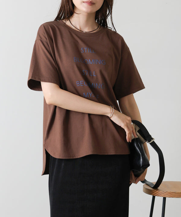 立体プリントオーバーサイズロゴTEE
