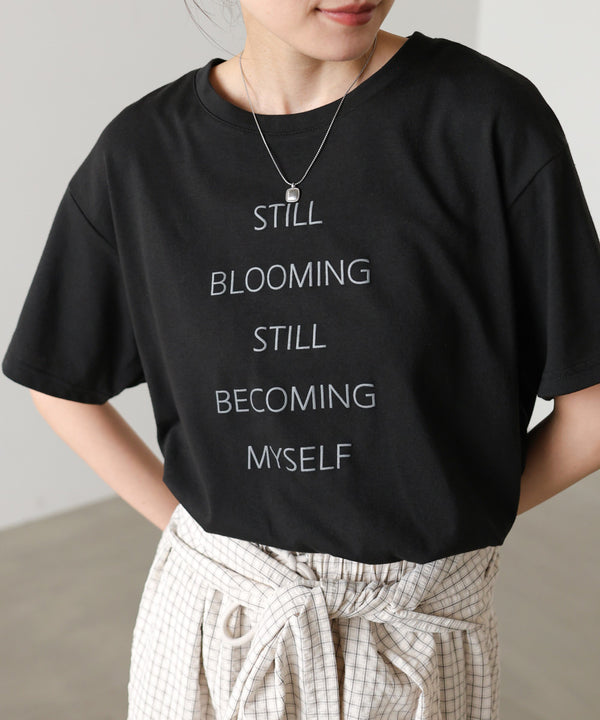 立体プリントオーバーサイズロゴTEE