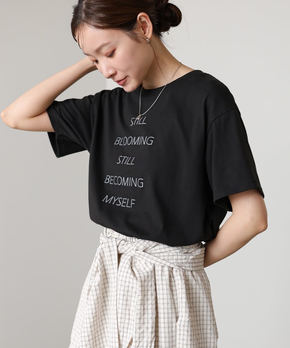 立体プリントオーバーサイズロゴTEE