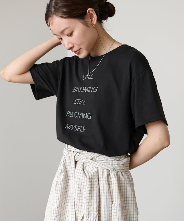 立体プリントオーバーサイズロゴTEE