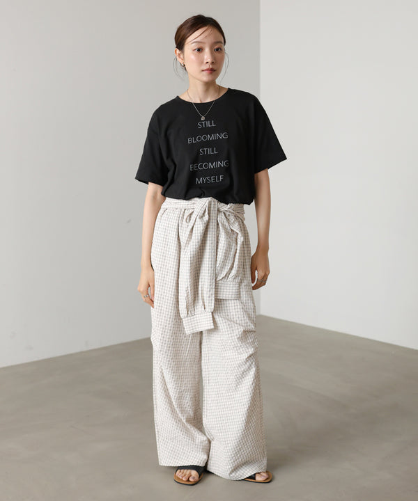立体プリントオーバーサイズロゴTEE