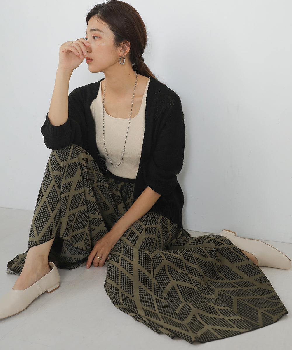[WEB限定]幾何ドットスカンツ