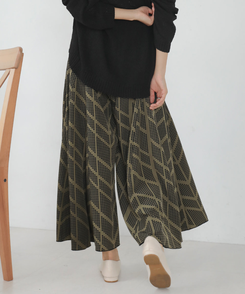 [WEB限定]幾何ドットスカンツ