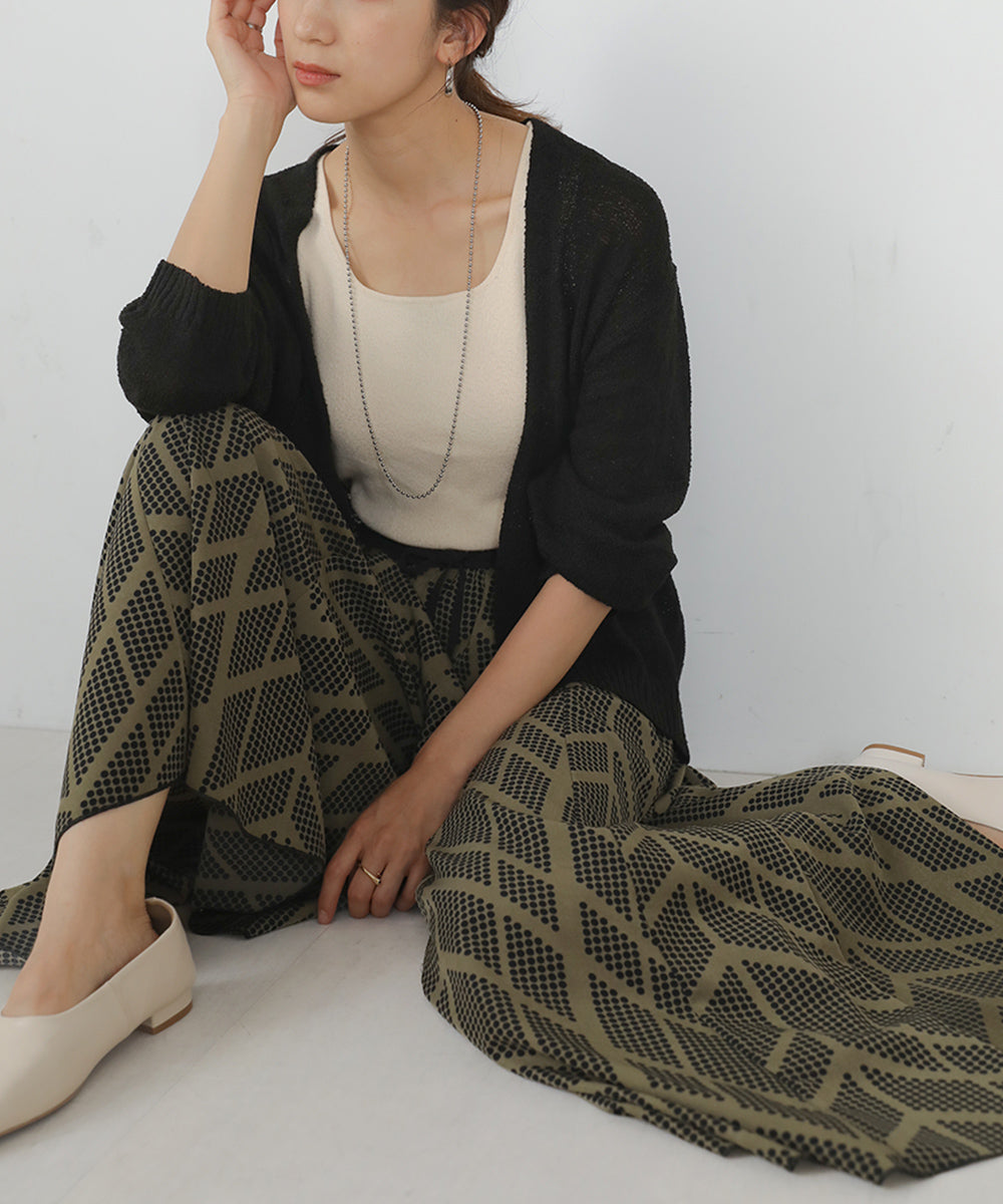 [WEB限定]幾何ドットスカンツ