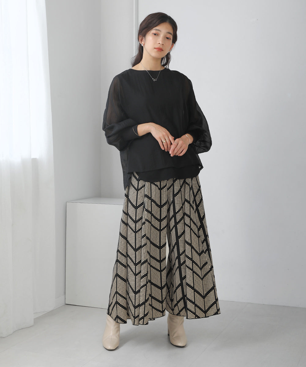 [WEB限定]幾何ドットスカンツ