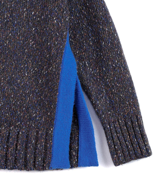 配色ミックスカラーニット