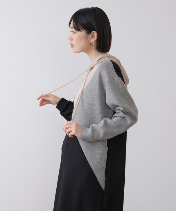 ブロッキングカットワンピース