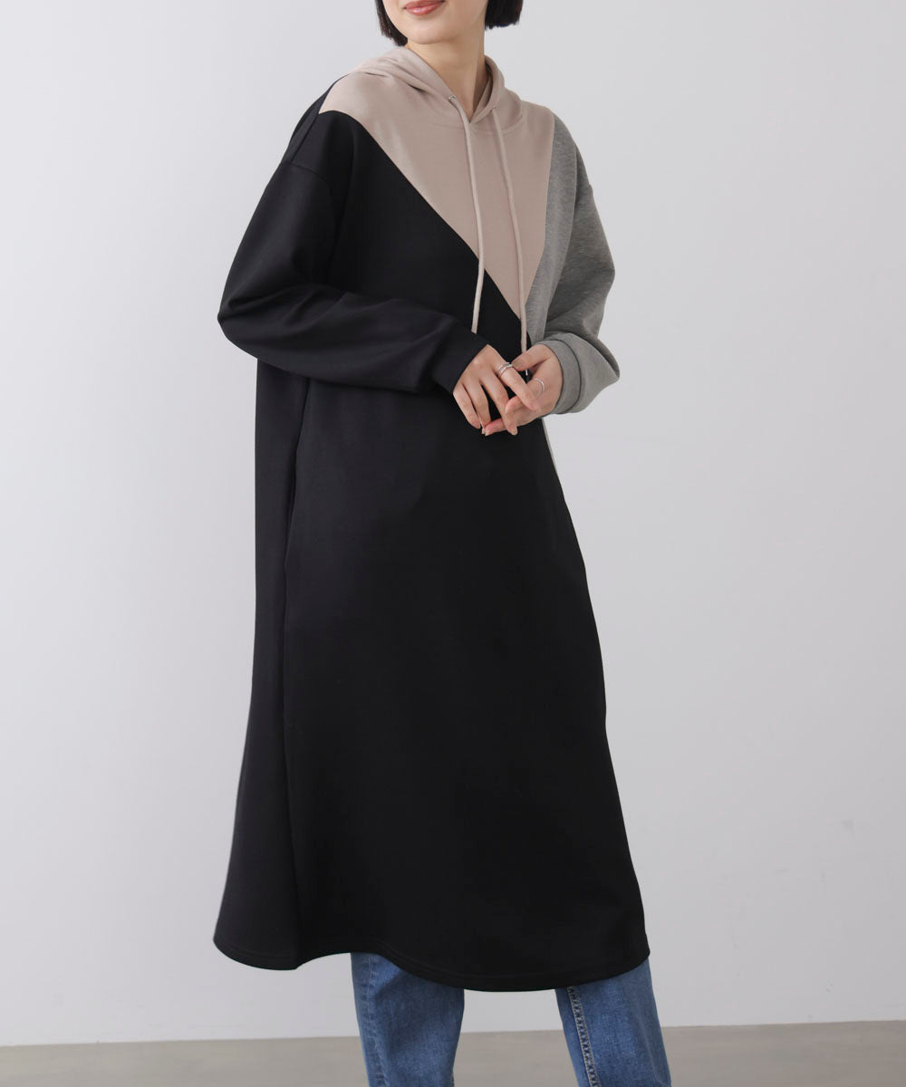 ブロッキングカットワンピース