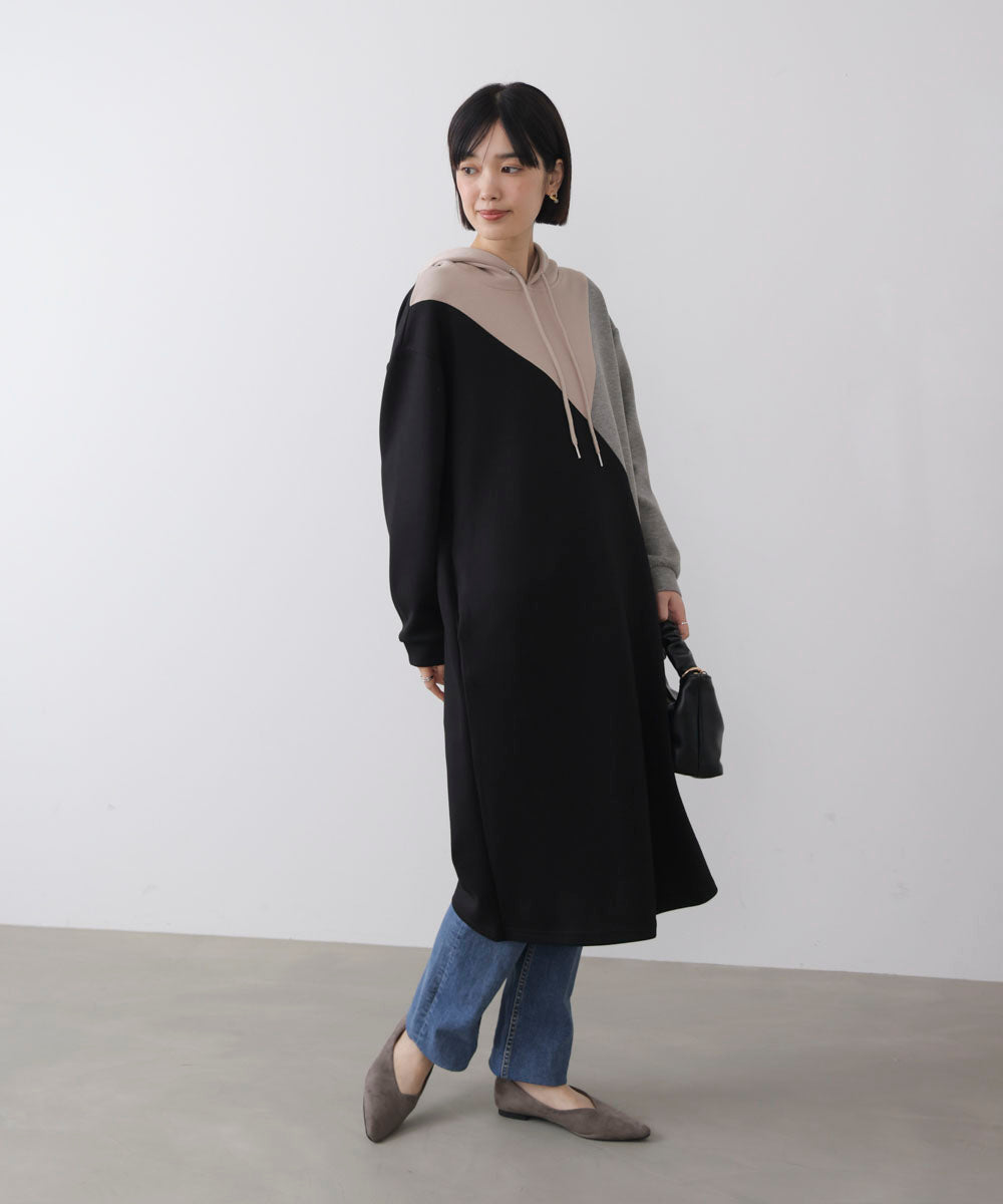 ブロッキングカットワンピース