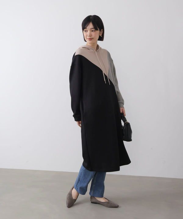 ブロッキングカットワンピース