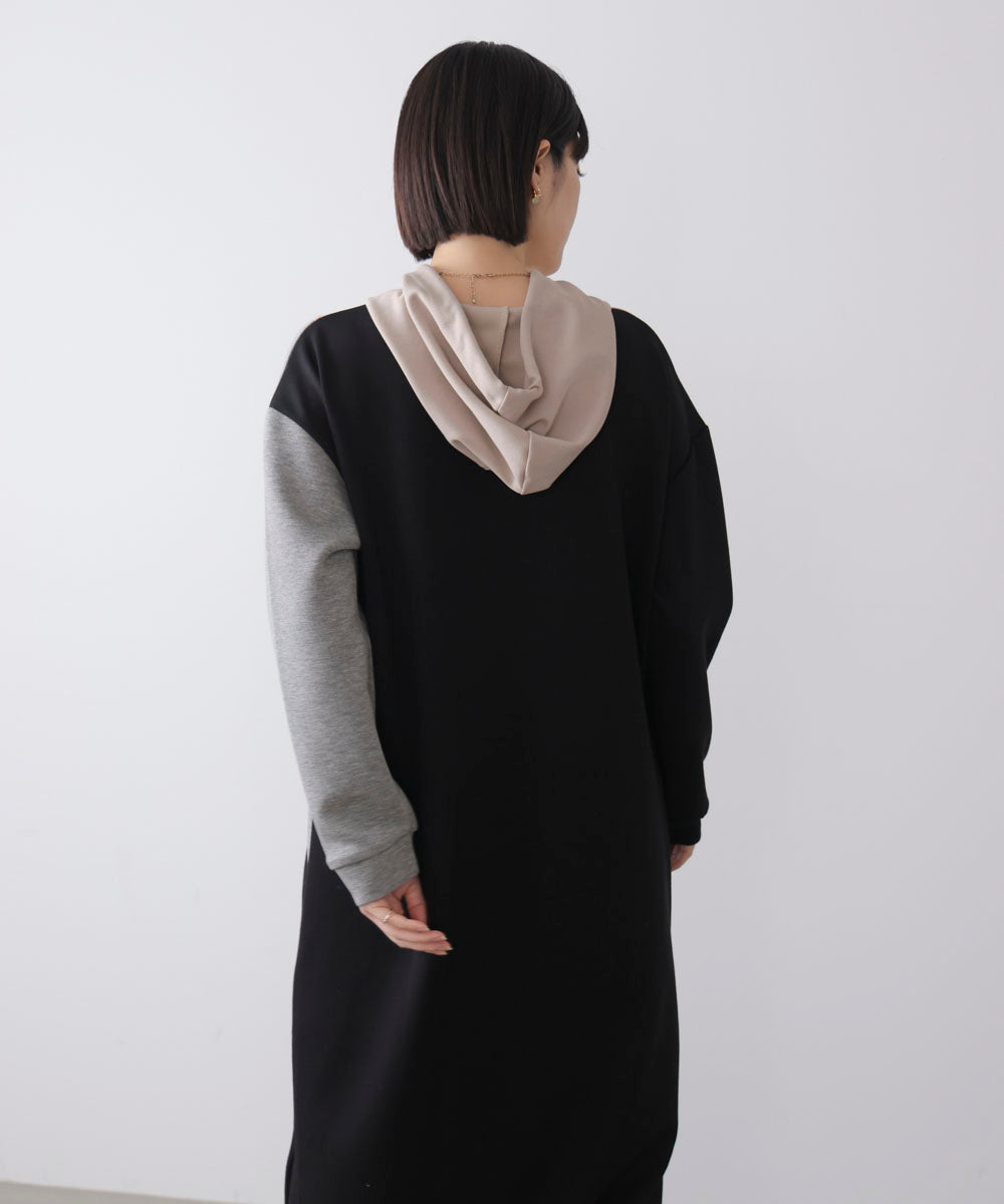 ブロッキングカットワンピース