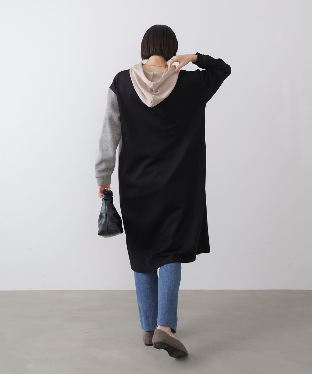 ブロッキングカットワンピース