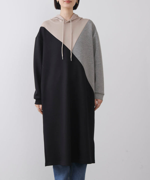 ブロッキングカットワンピース