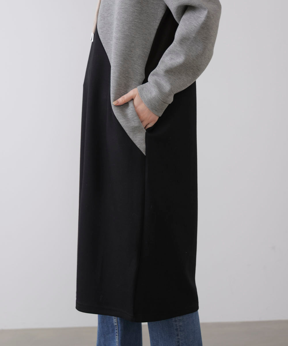 ブロッキングカットワンピース