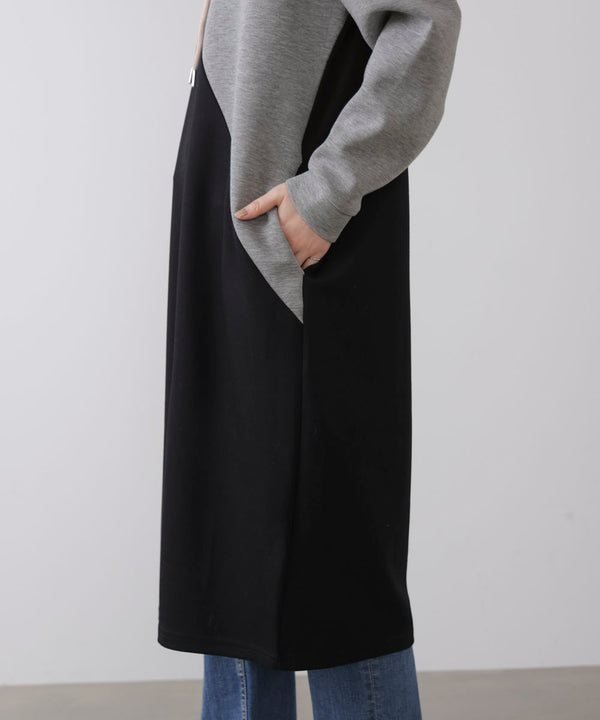 ブロッキングカットワンピース