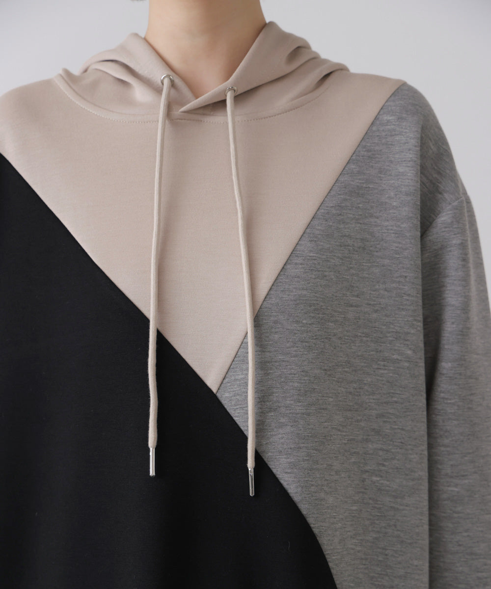 ブロッキングカットワンピース