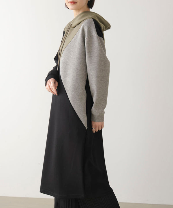 ブロッキングカットワンピース