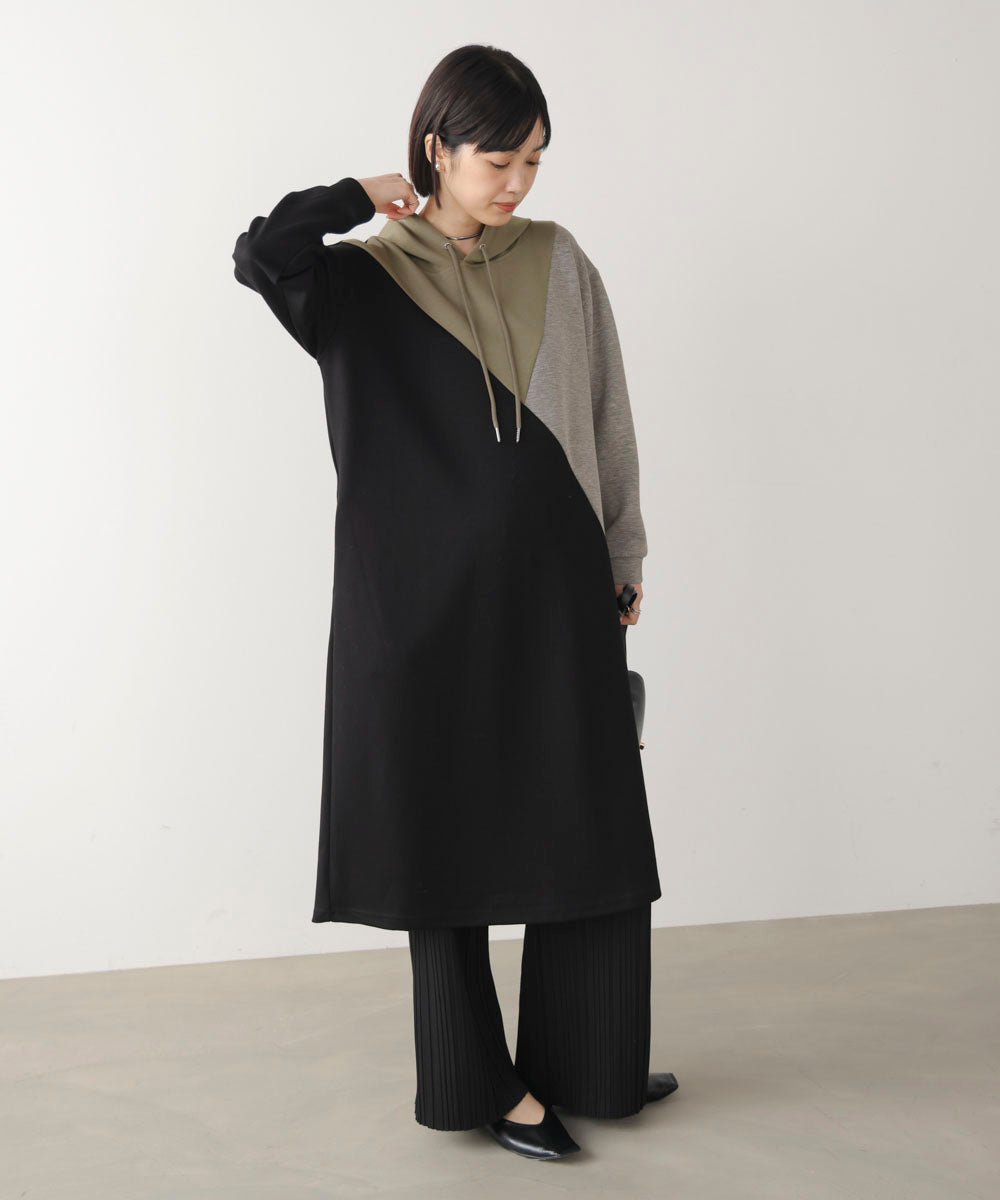 ブロッキングカットワンピース